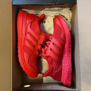 Adidas Red Pure Boost Sneakers
